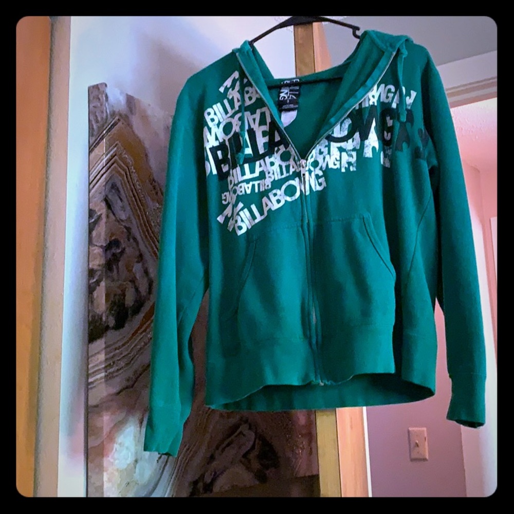 Green billabong hoodie